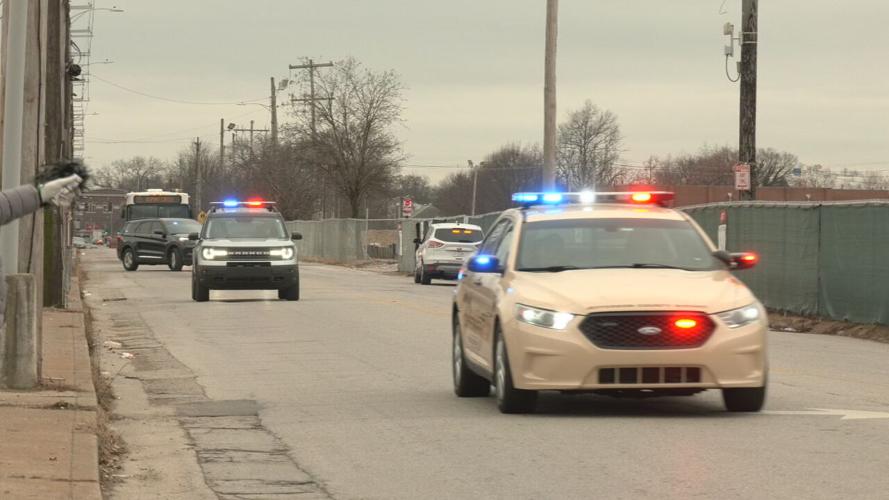 MLK Day motorcade for Dr. Martin Luther King Jr. in downtown Louisville