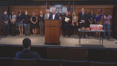 Louisville officials hold news conference on Aug. 31, 2022 for International Overdose Awareness Day
