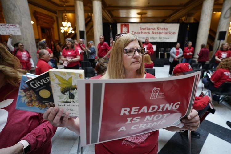 Indiana Budget - Teacher rally - AP 4-13-2023 1