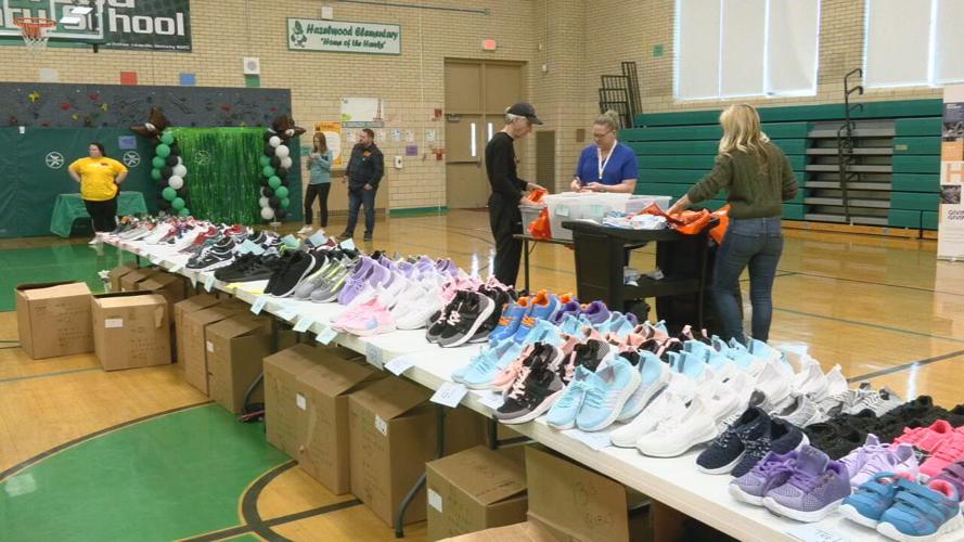 New shoes for Hazelwood students