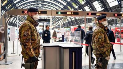 Italy soldiers coronavirus Milan quarantine