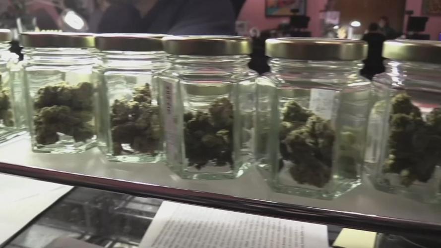 Medical marijuana in jars