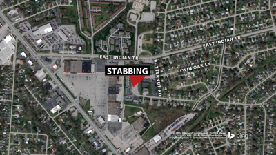 Map of stabbing in Newburg neighborhood 04.09.24