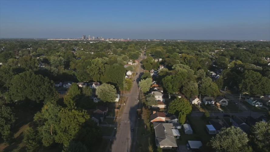 Chickasaw neighborhood aerial 9-4-25