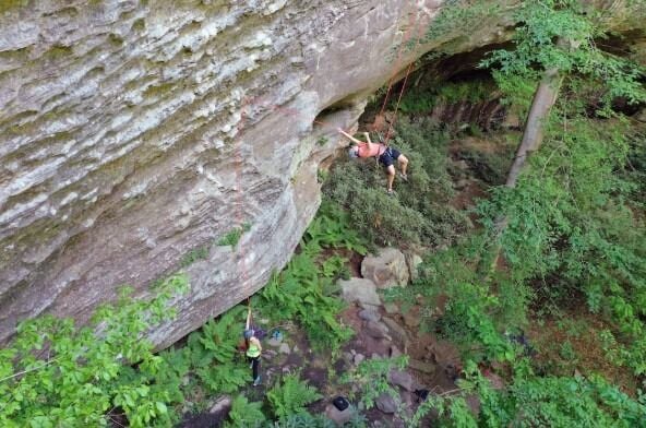 Climber rescued at Red River Gorge by Wolfe Co. Search and Rescue Team - 3.11.26