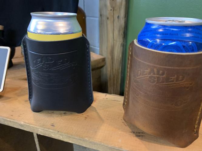 Leather goods from Dead Sled Leather Company (drink sleeves)