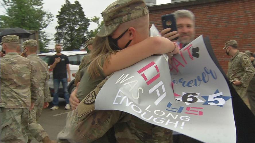 SOLDIERS RETURN HOME