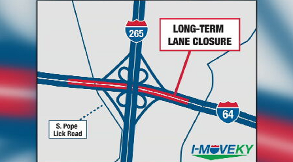 Long-term Lane Closures On I-64 Near I-265 Scheduled For Thursday; I ...