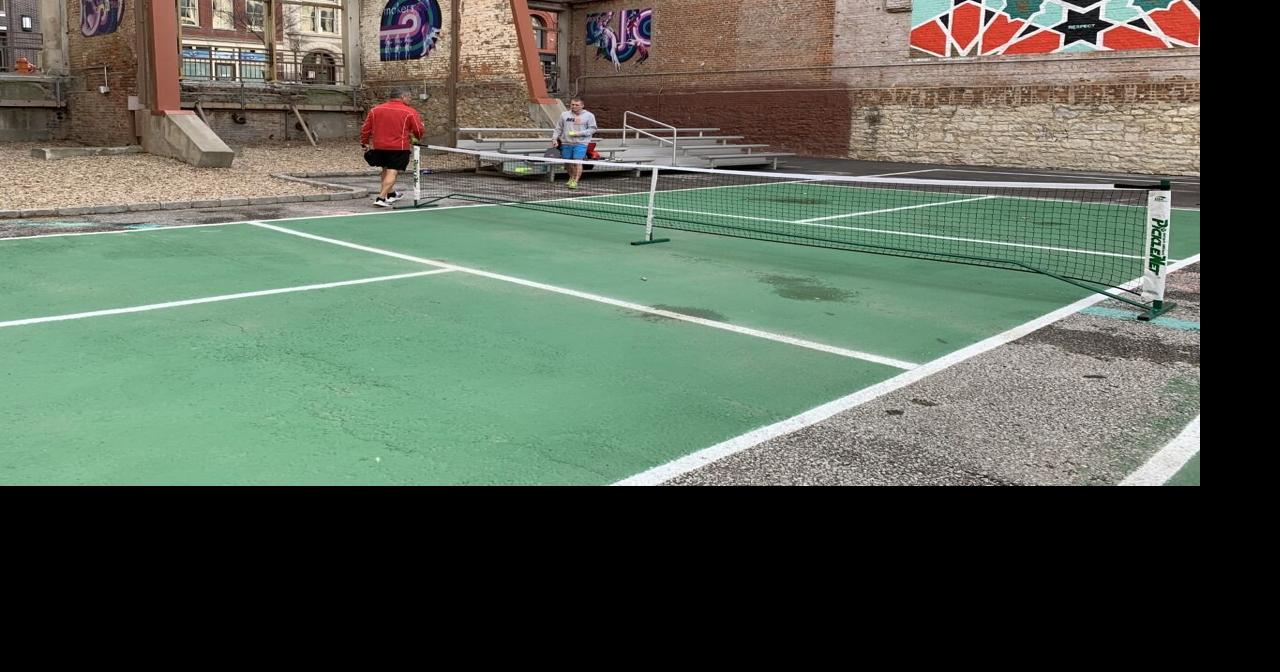 Pickleball in downtown Louisville