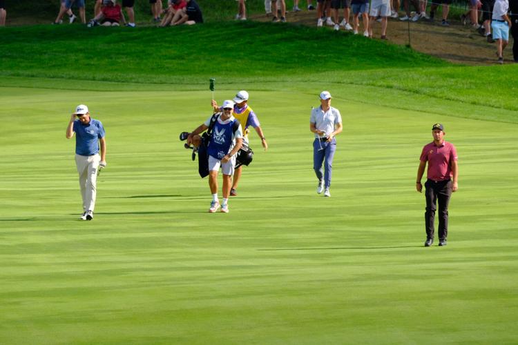 Keegan Bradley, Justin Thomas and Lucas Herbert