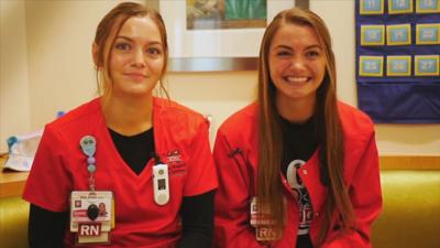 Hannah and Emma James