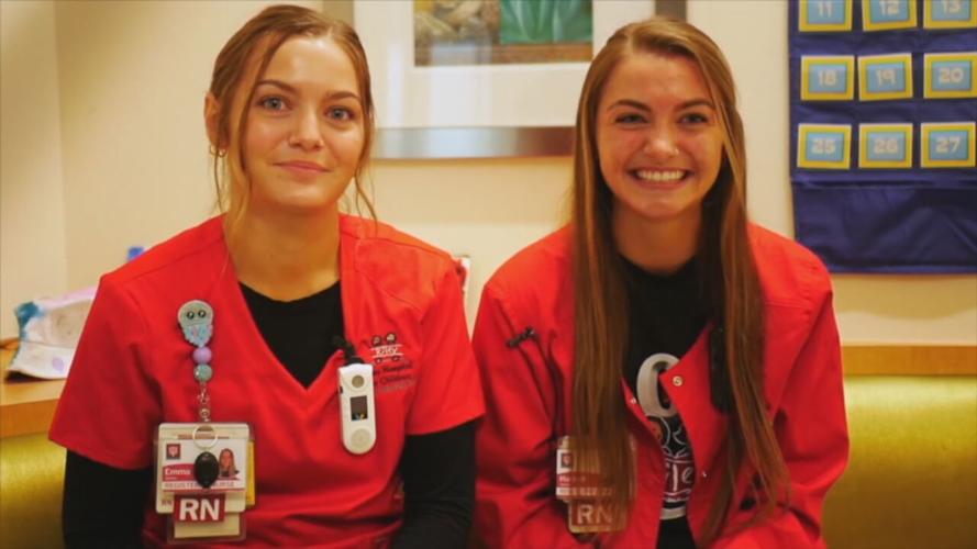 Hannah and Emma James