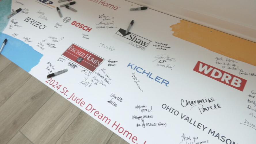 St. Jude 2024 Dream Home Giveaway floor signing ceremony