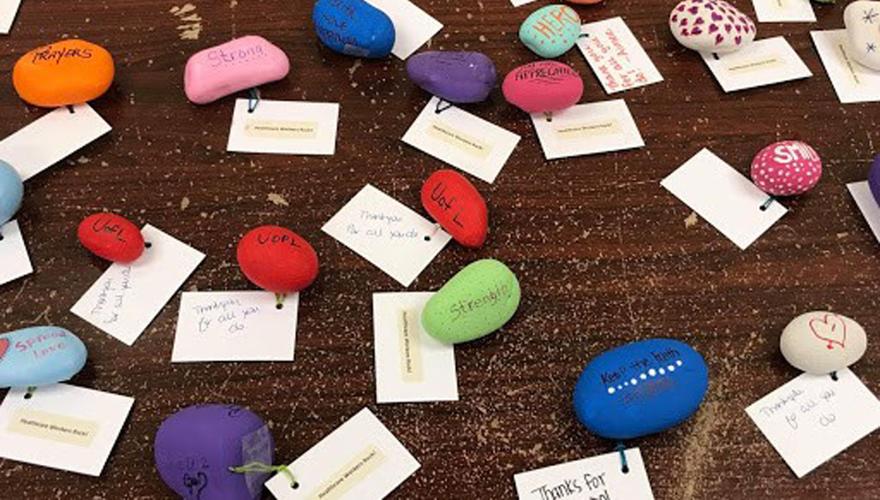 U of L Health prayer rocks created for Norton Audubon staff amid COVID-19 pandemic