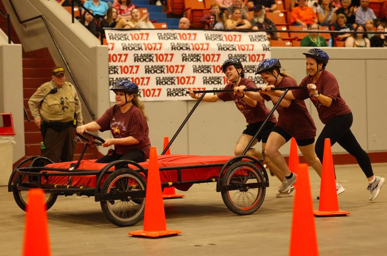 Bed races competition goes on.JPG