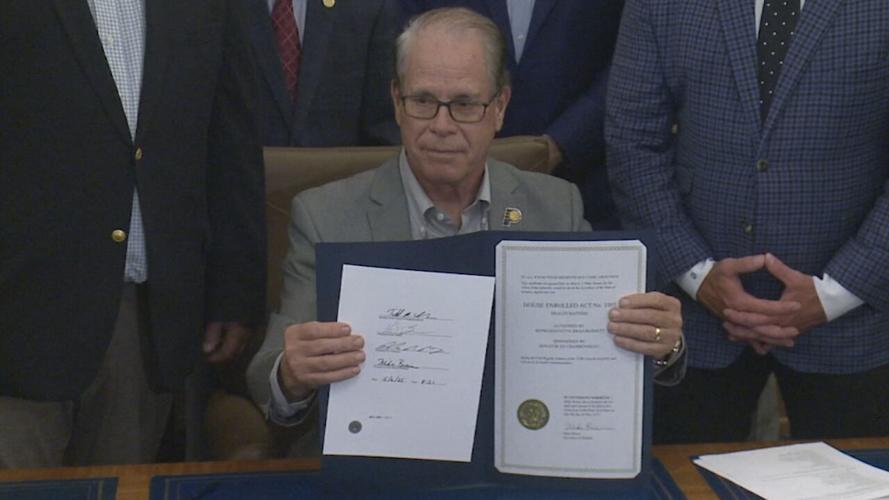 Indiana Gov. Mike Braun ceremonial bill signing 6-18-25