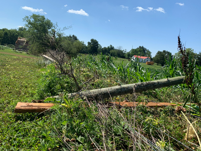 Storm damage Hardin County