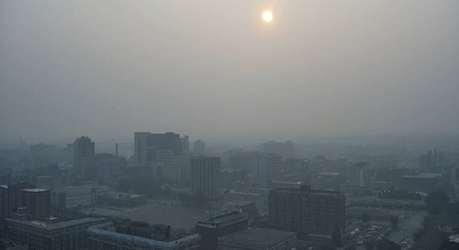 Hazy Skies in Louisville on June 27, 2023