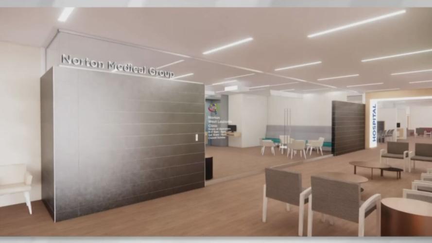 Renderings of planned Norton West Louisville Hospital