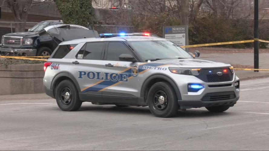 LMPD cruiser daytime  - Brook Street death investigation 1-16-2026