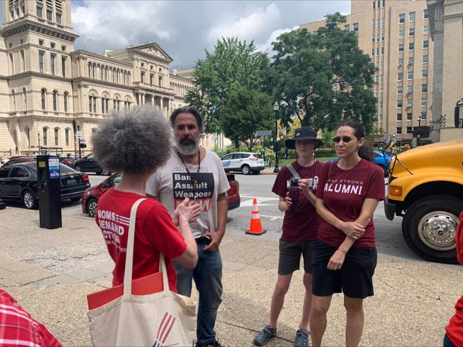 Parkland school shooting survivor and parent of victim stop in Louisville 8-7-23
