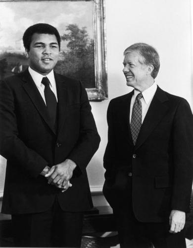 Muhammad Ali with Jimmy Carter