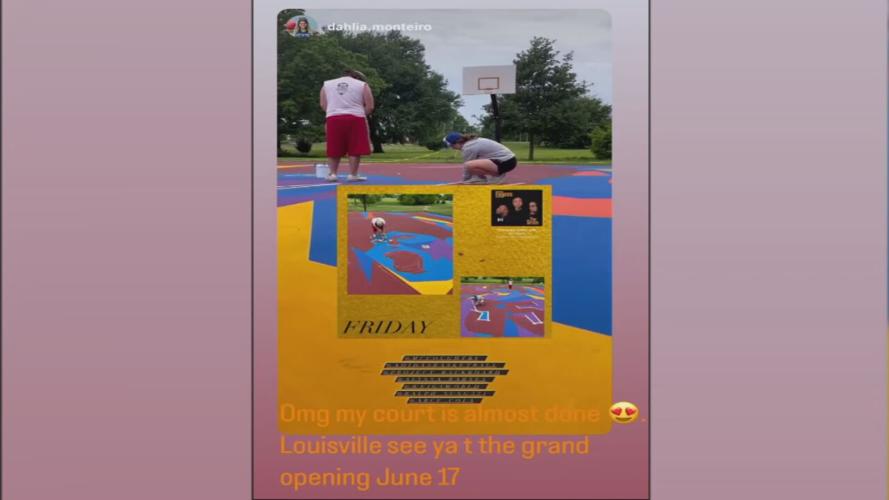 Angel McCoughtry Renovates Basketball Court in Shively