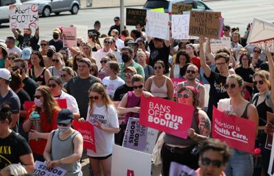 abortion rally in downtown Louisville