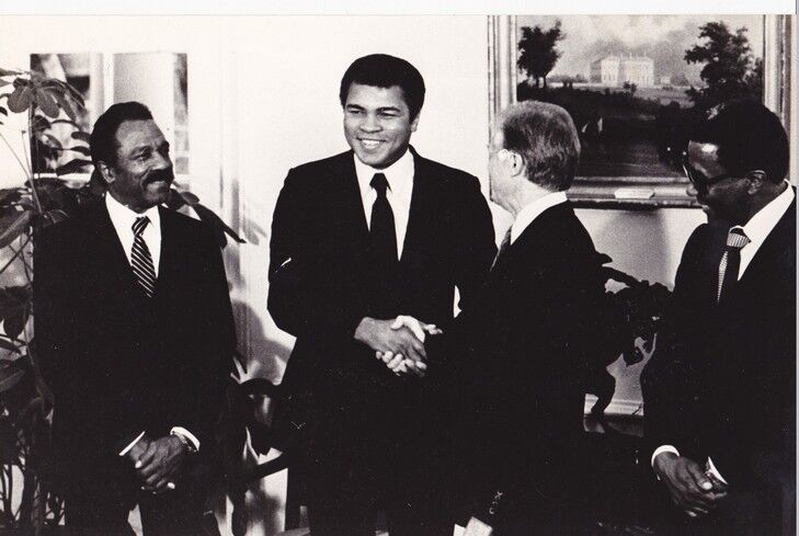 Muhammad Ali meets Jimmy Carter