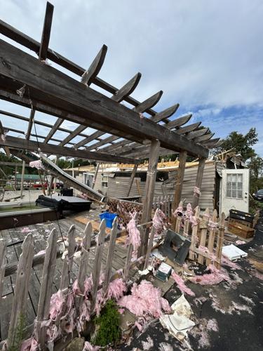 Destroyed home from Grayson County tornado