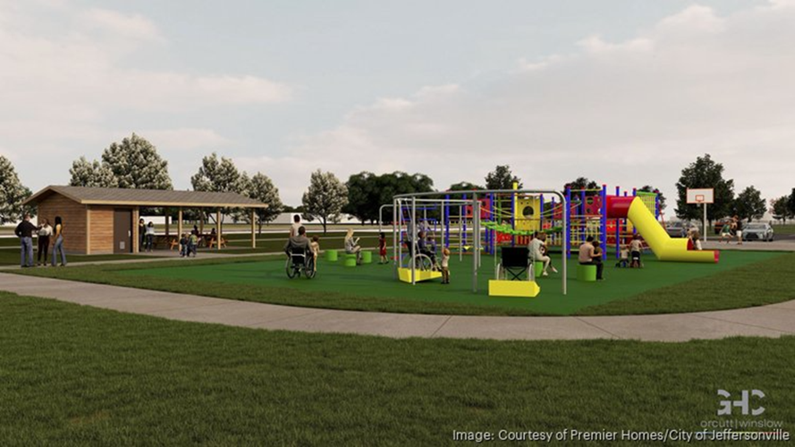 Visualization of Silos Park in Jeffersonville, Indiana