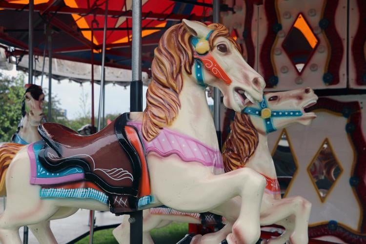 Crews set up booths along the Ohio River one day before Thunder Over Louisville 2023