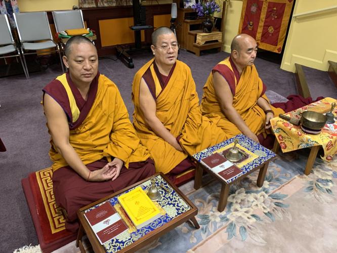 Visiting Buddhist Monks share their way of life during a Tibetan Cultural Pageant