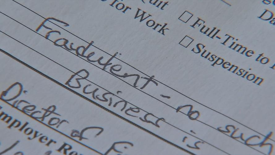 A fraudulent unemployment claim