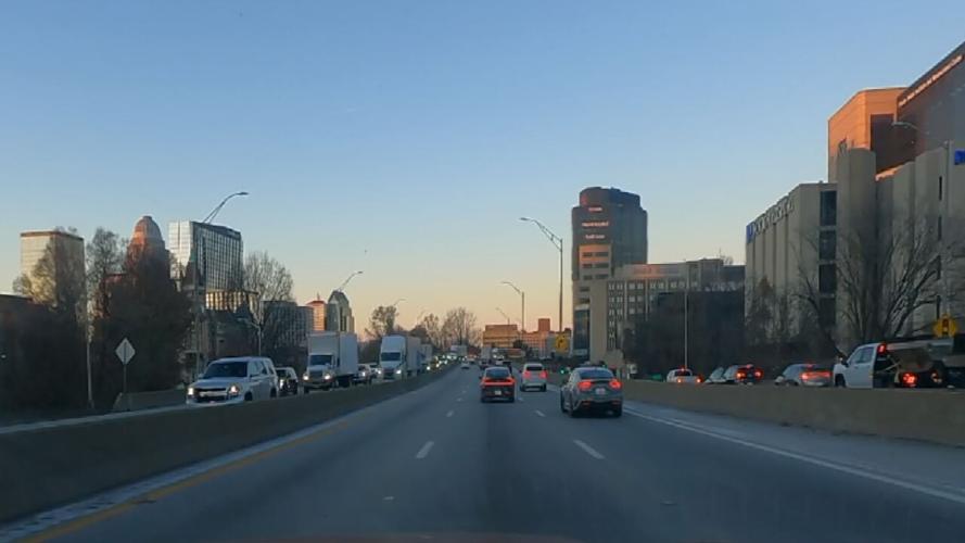 Hospital curve evening traffic 12-6-24