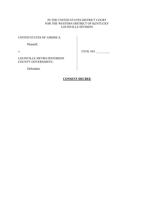 Consent Decree