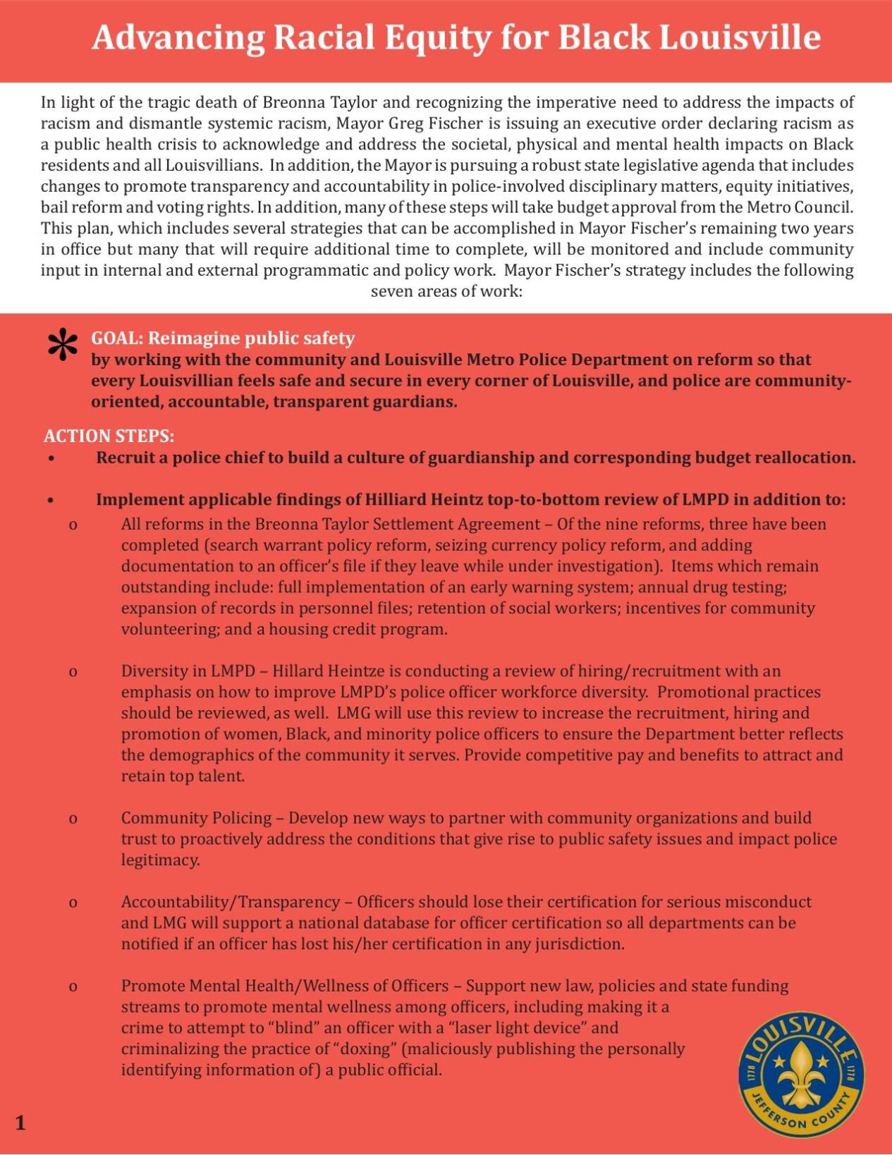 Louisville's racial equity plan (Dec. 2020)