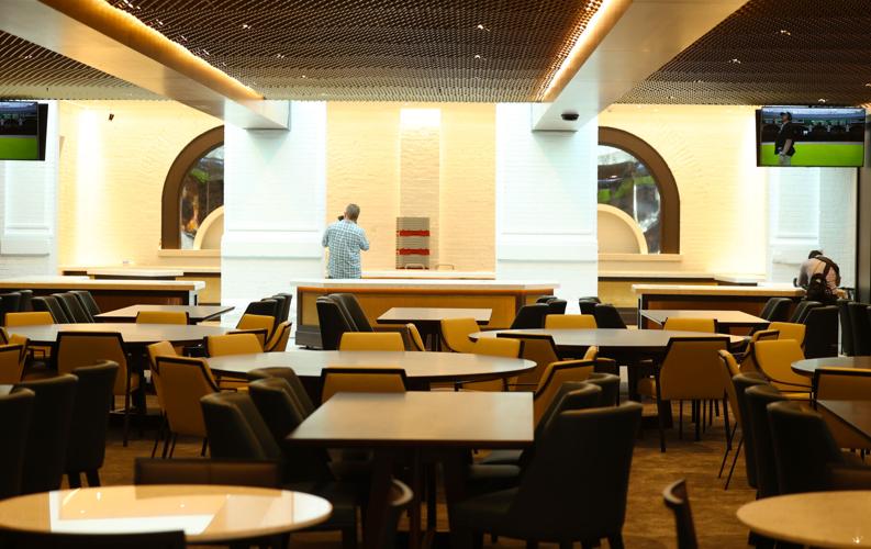 Woodford Reserve Paddock Club seating area.JPG