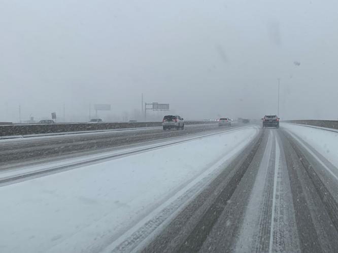 Snowy roads on Jan. 29, 2022