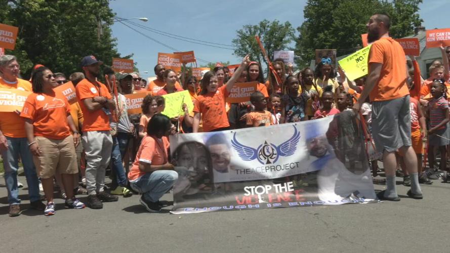 Gun violence march