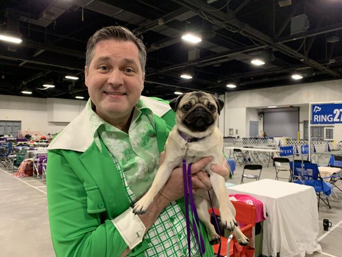 Keith Kaiser with pug dog - 3.17.23