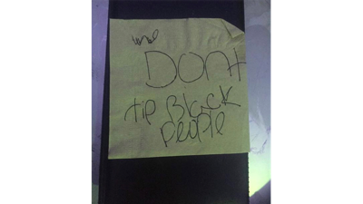 Diners leave Kentucky Applebee's waitress racist note instead of a tip