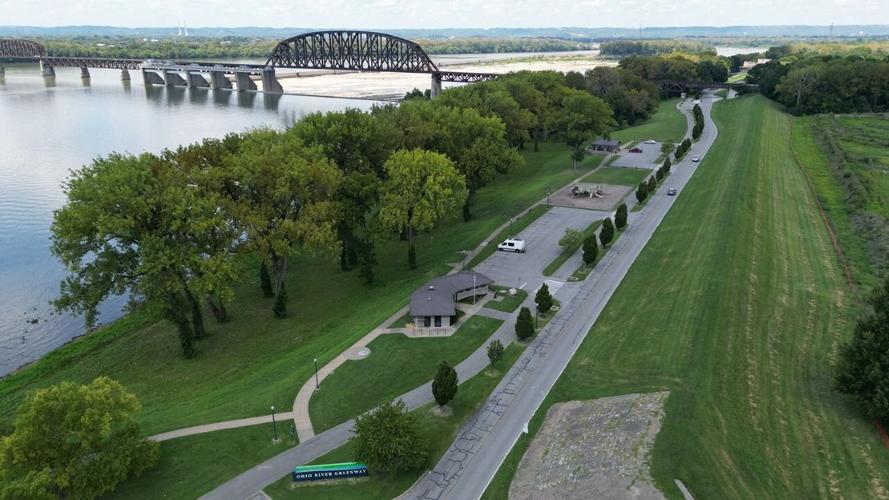 Aerial view of Ashland Park in Clarksville - 3.1.23