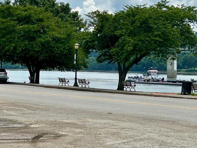 Site of proposed riverfront apartments in Madison 7-15-25