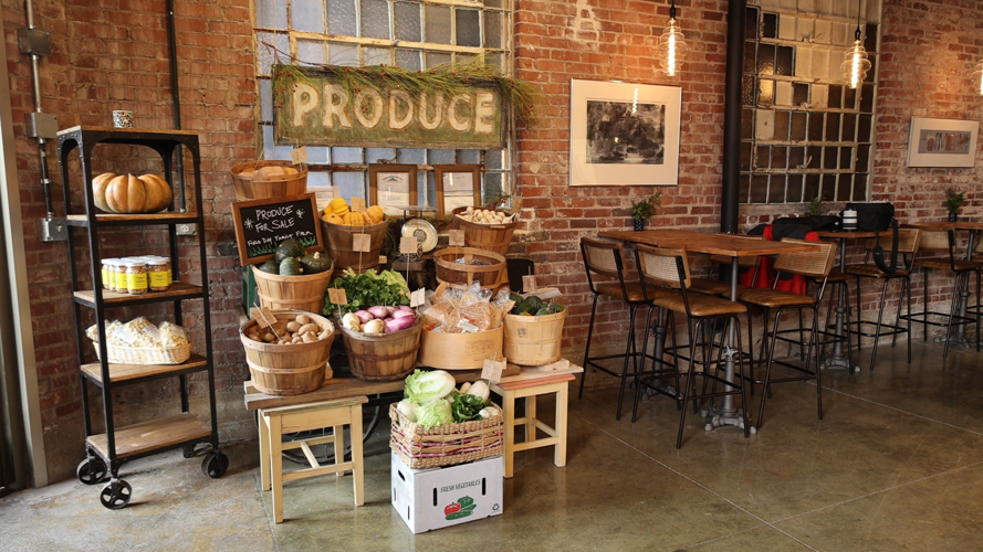 Produce at front of Epiphany