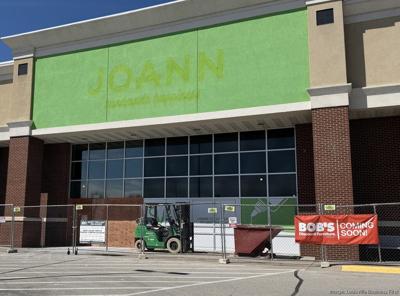 Former Joann Fabrics in Clarksville with Bob's Discount Furniture sign