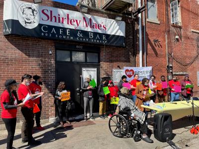 Press conference in favor of the Historically Black Neighborhood Ordinance