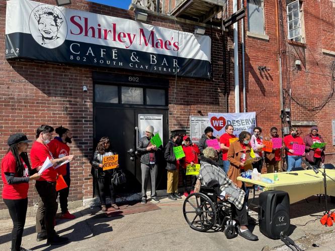Press conference in favor of the Historically Black Neighborhood Ordinance