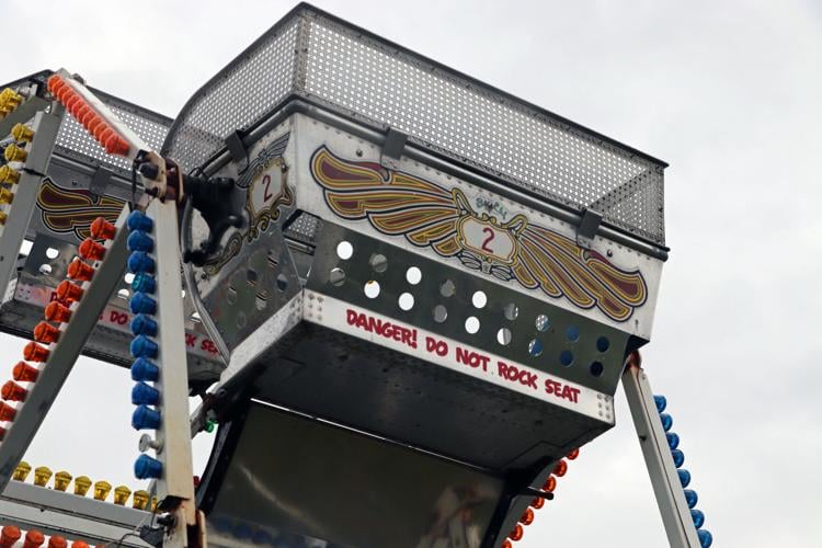 Crews set up booths along the Ohio River one day before Thunder Over Louisville 2023