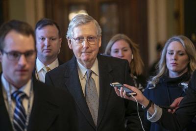 McConnell in Washington on 1-22-19 via AP